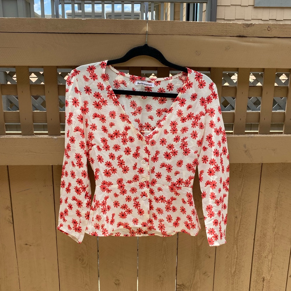 Reformation floral top